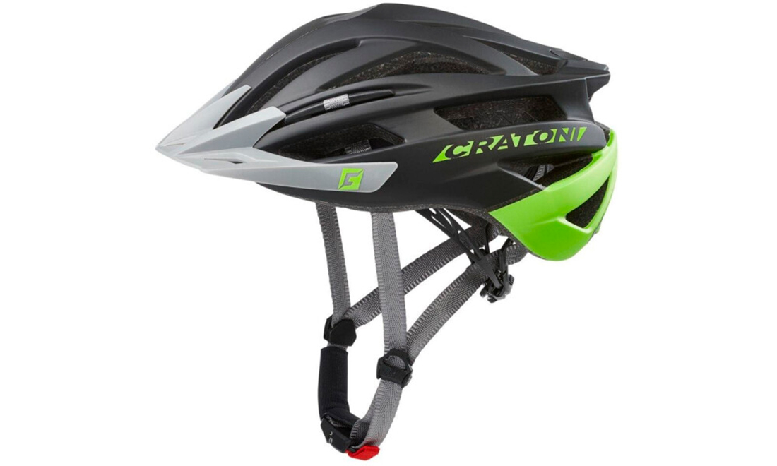 Фотография Велосипедный шлем Cratoni Agravic размер S/M (54-58 см), Черно-зеленый
