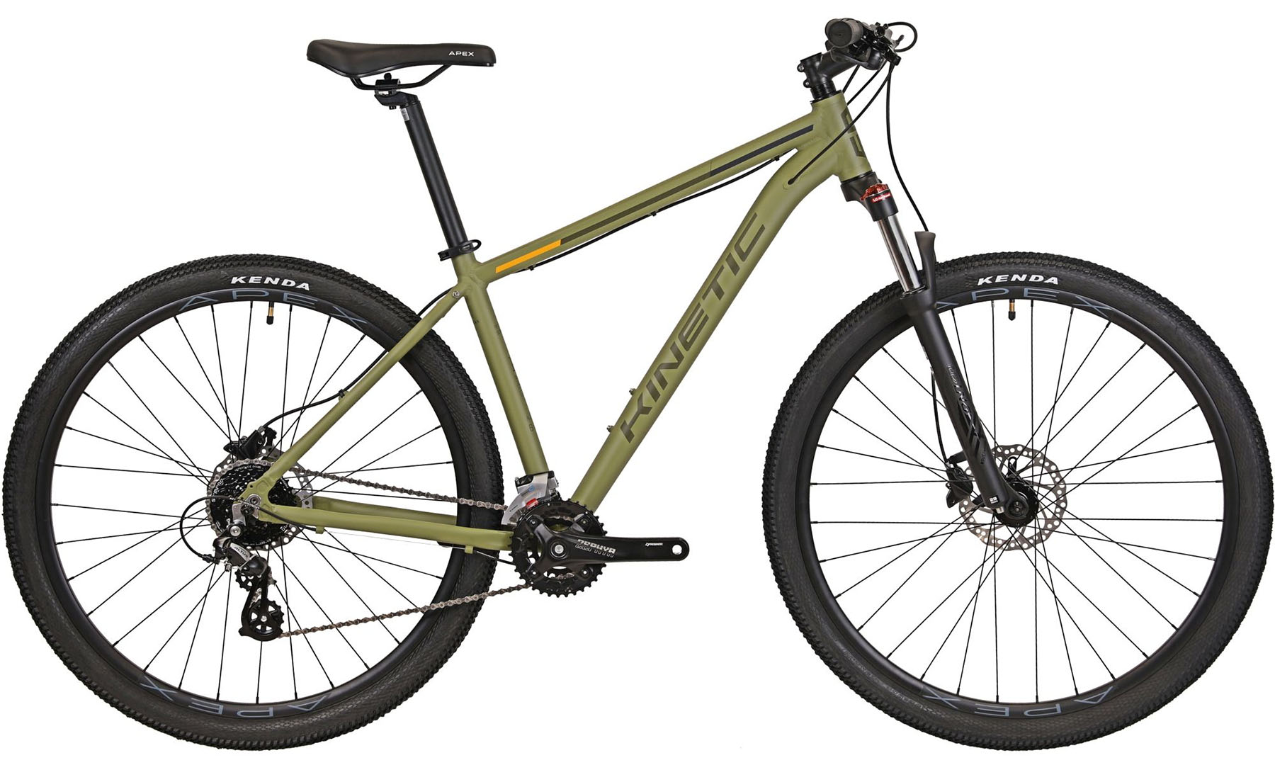 Фотография Велосипед Kinetic CRYSTAL 29" размер L рама 20" 2024 Серо-зеленый