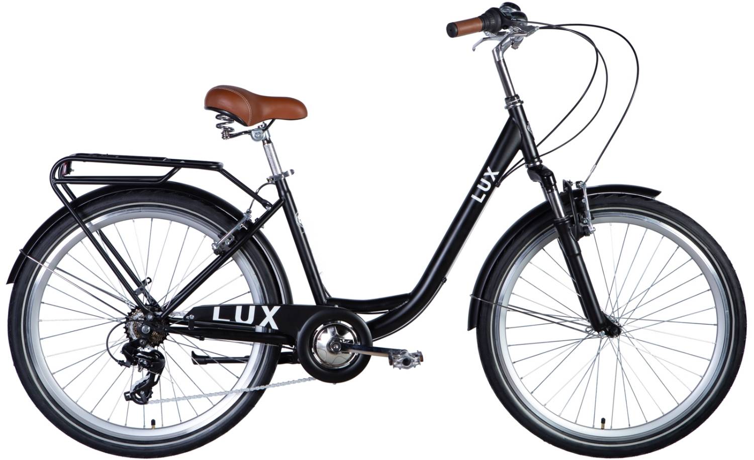 Фотографія Велосипед Dorozhnik LUX AM 26" розмір М рама 17 2024 Чорний