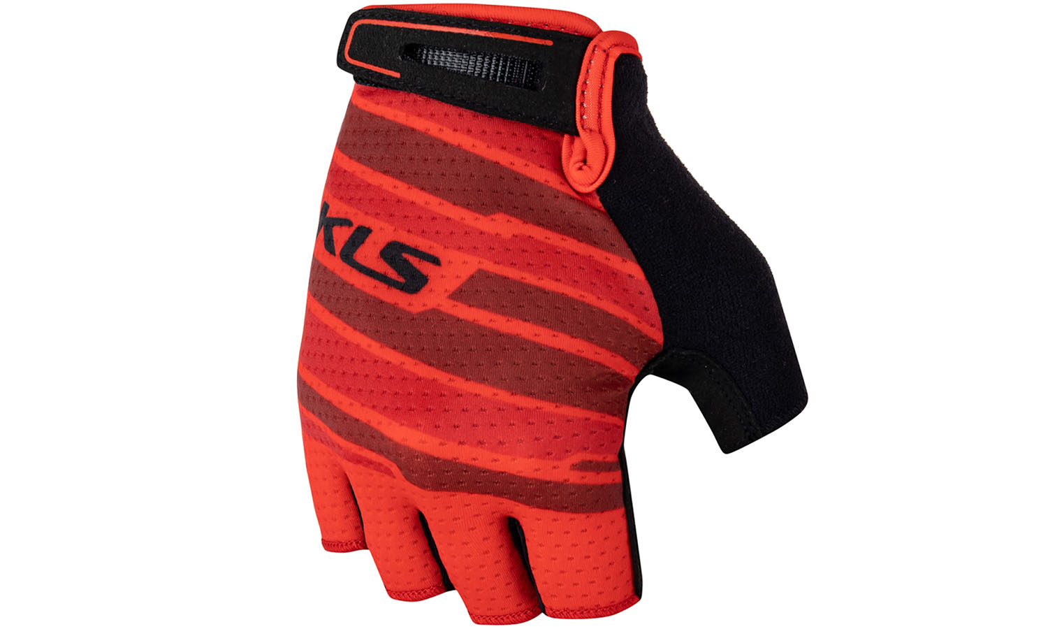 Фотография Перчатки с короткими пальцами KLS Factor 022 цвет красный размер XXL