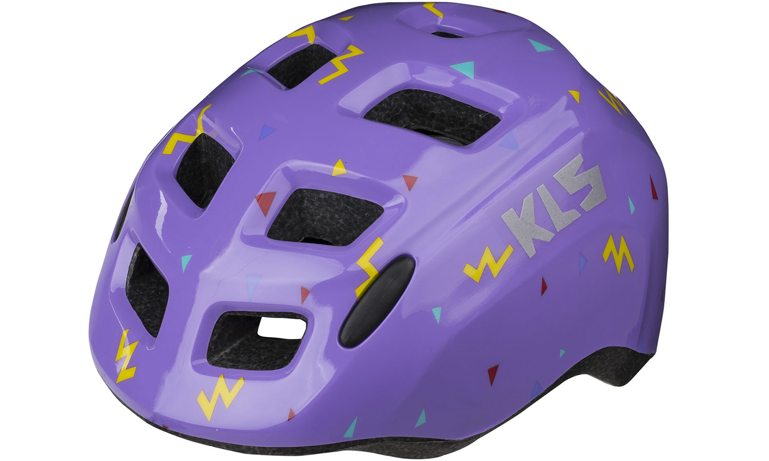 Фотография Шлем KLS Zigzag детский фиолетовый S (50-55cм)