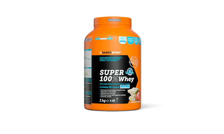 Фотографія Протеїн Namedsport SUPER 100% WHEY 2 кг Білий шоколад-полуниця
