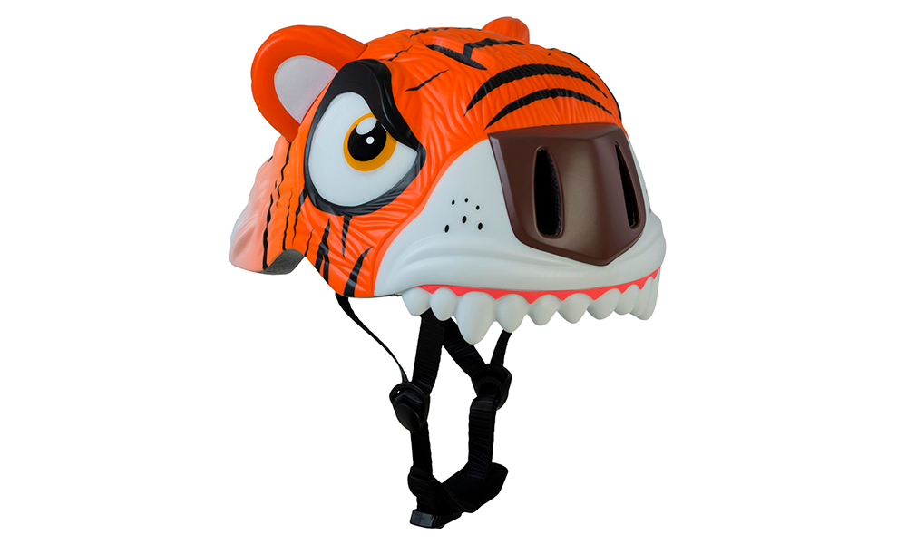 Фотография Шлем Crazy Safety Тигр Размер S (49-55 см), Оранжевый