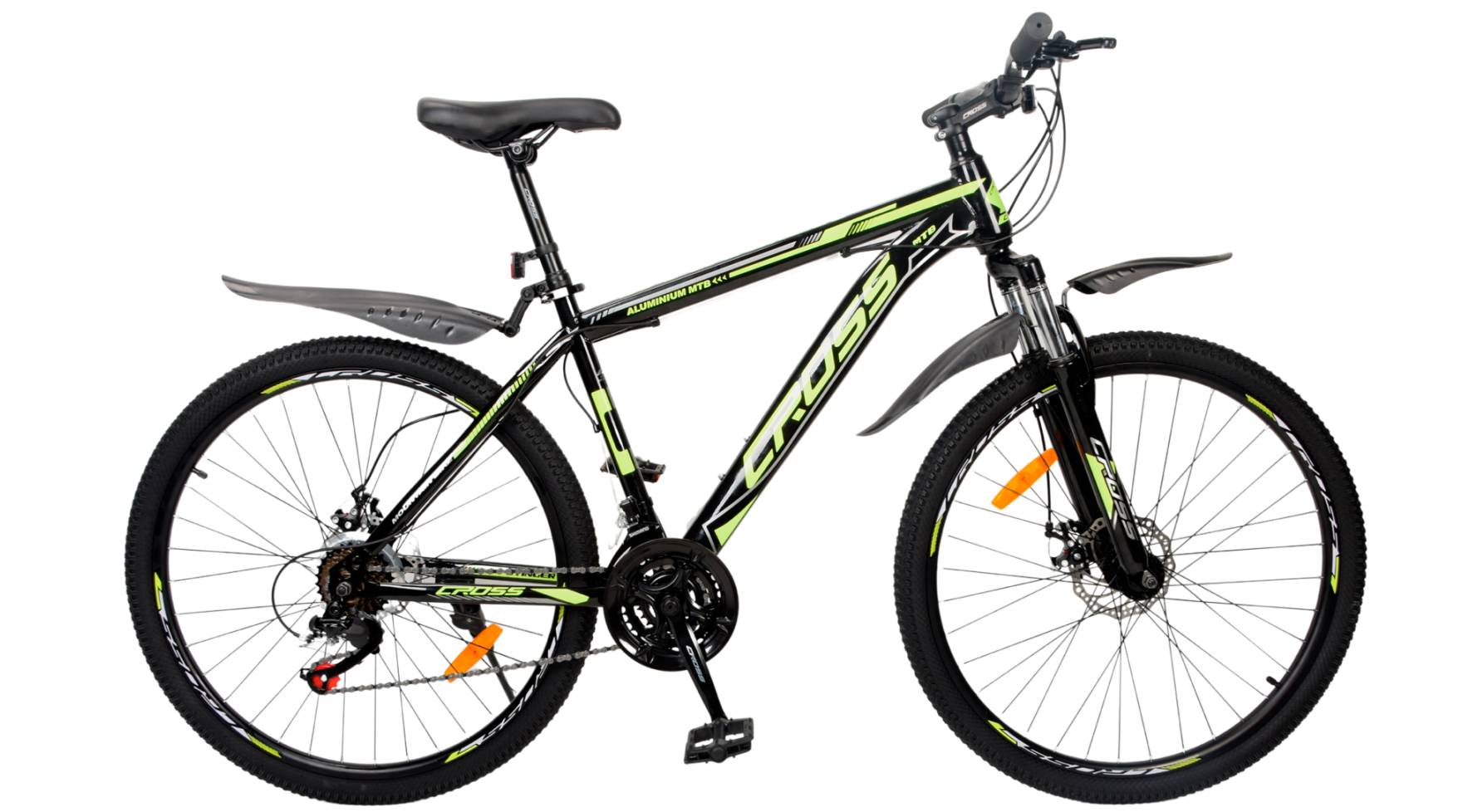 Фотография Велосипед CROSS Stinger 29", размер L рама 19" (2023), Черный-Желтый