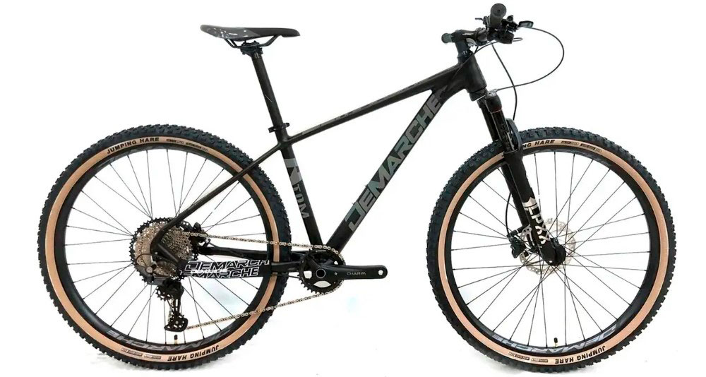 Фотографія Велосипед DeMARCHE Atom 29" розмір L рама 19 2022 Чорний глянець