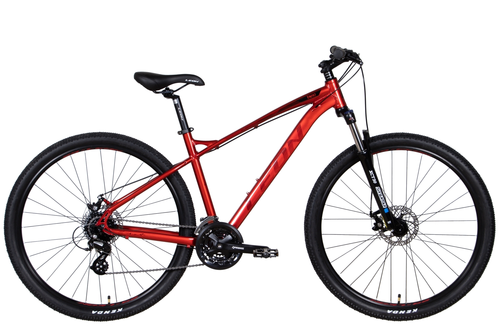 Фотографія Велосипед Leon TN-90 AM DD 29" розмір L рама 20 2022 Червоний з чорним