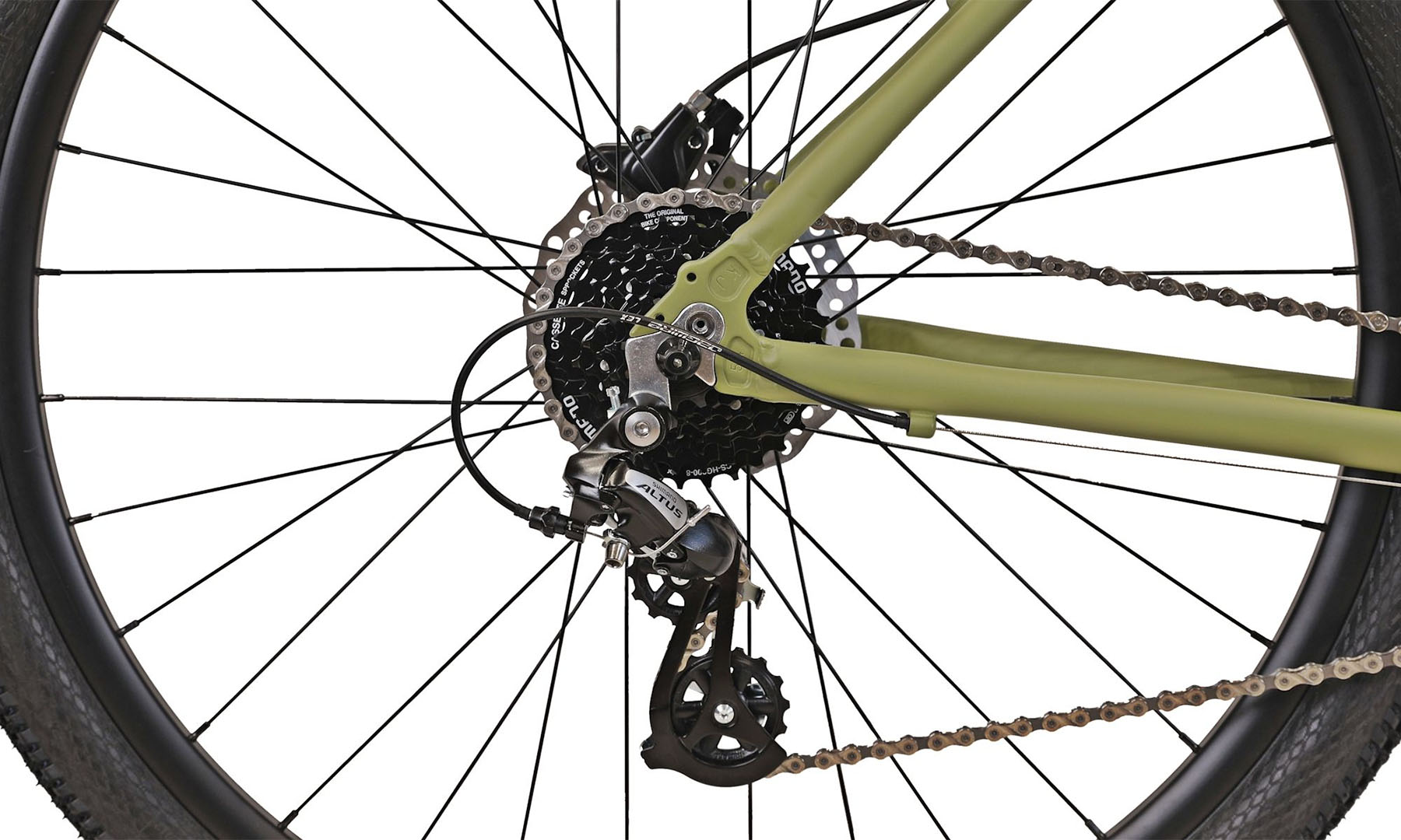 Фотография Велосипед Kinetic CRYSTAL 29" размер L рама 20" 2024 Серо-зеленый 4