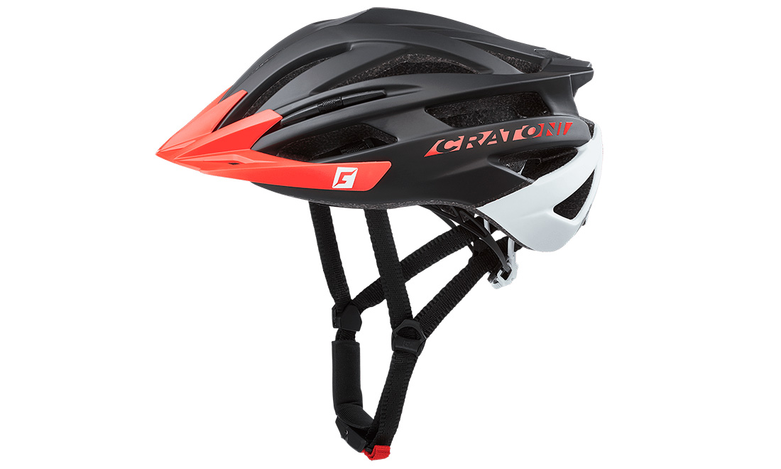 Фотография Велосипедный шлем Cratoni Agravic размер S/M (54-58 см), Красно-черный
