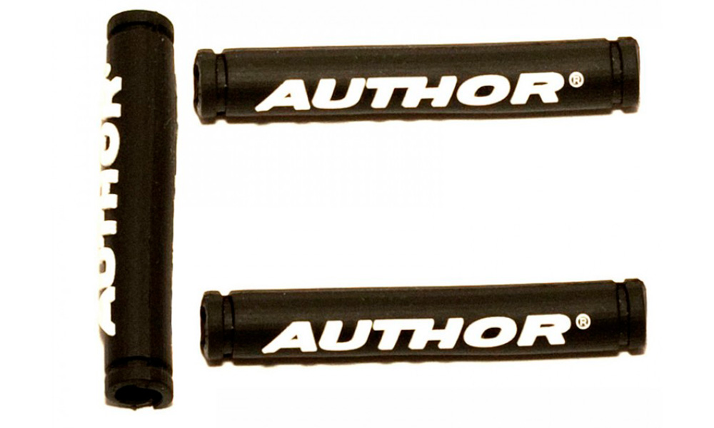 Фотография Протектор резиновый на трос с лого AUTHOR ABS - Pb-8 (3 шт) для защиты от трения о раму, черный