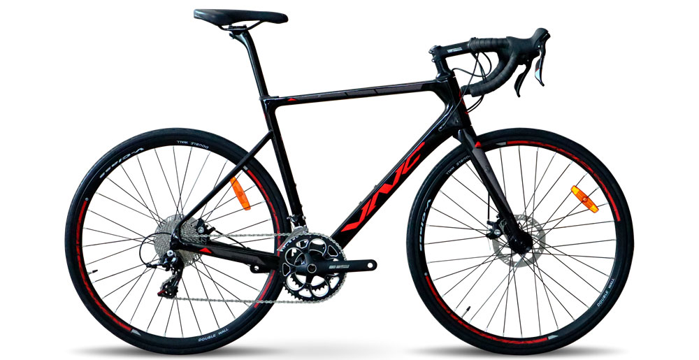 Фотографія Велосипед VNC TimeRacer Team 28" розмір М рама 51 см 2022 Чорно-червоний