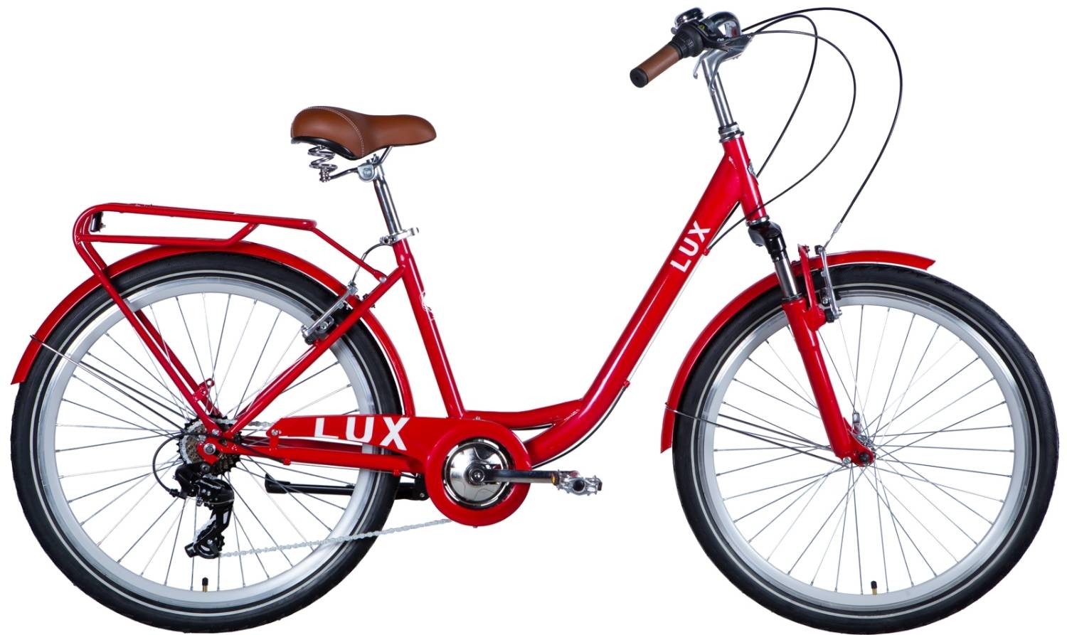 Фотографія Велосипед Dorozhnik LUX AM 26" розмір М рама 17 2024 Червоний