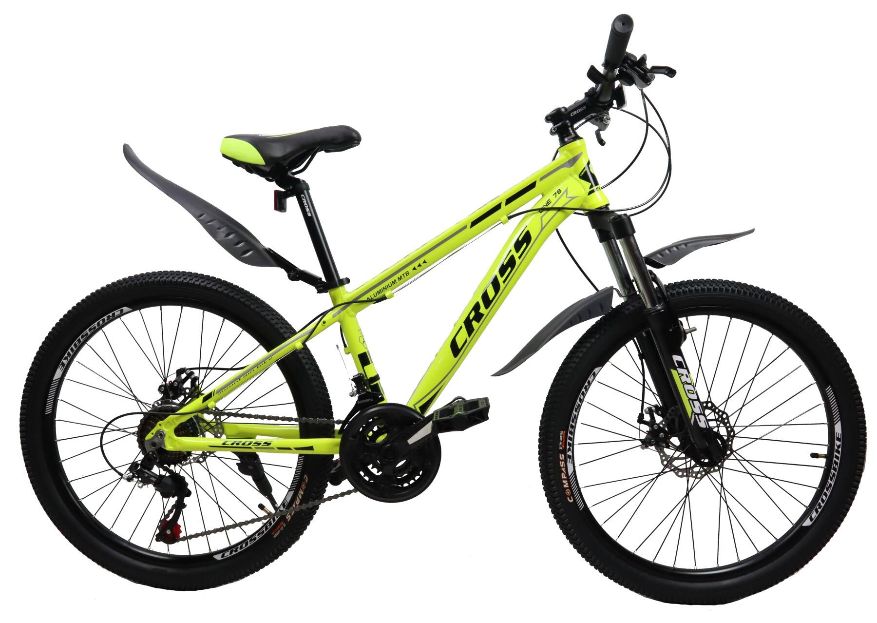 Фотографія Велосипед Cross Hunter 24" розмір XS рама 12.5 2022 Жовтий