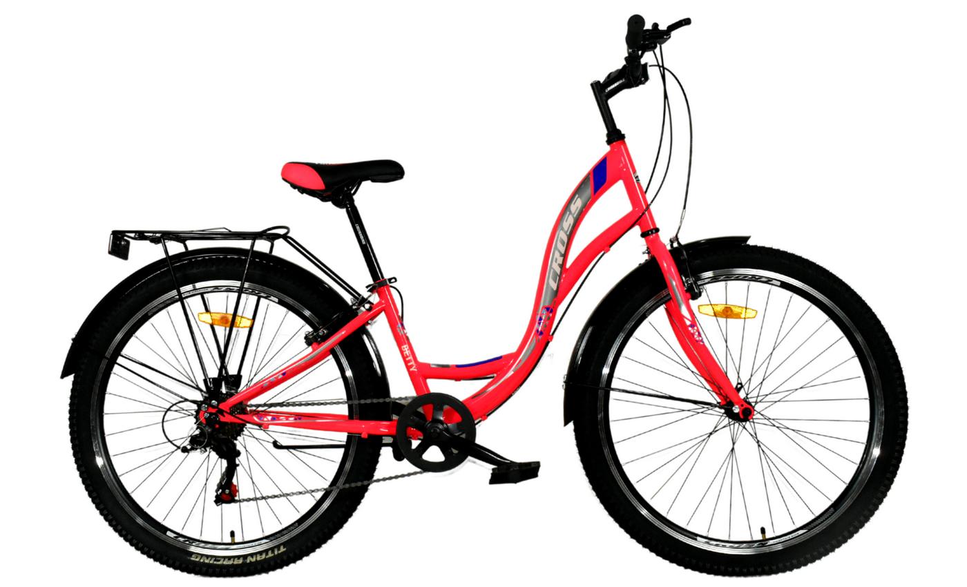 Фотографія Велосипед Cross Betty 26" розмір XS рама 13 2022 рожевий
