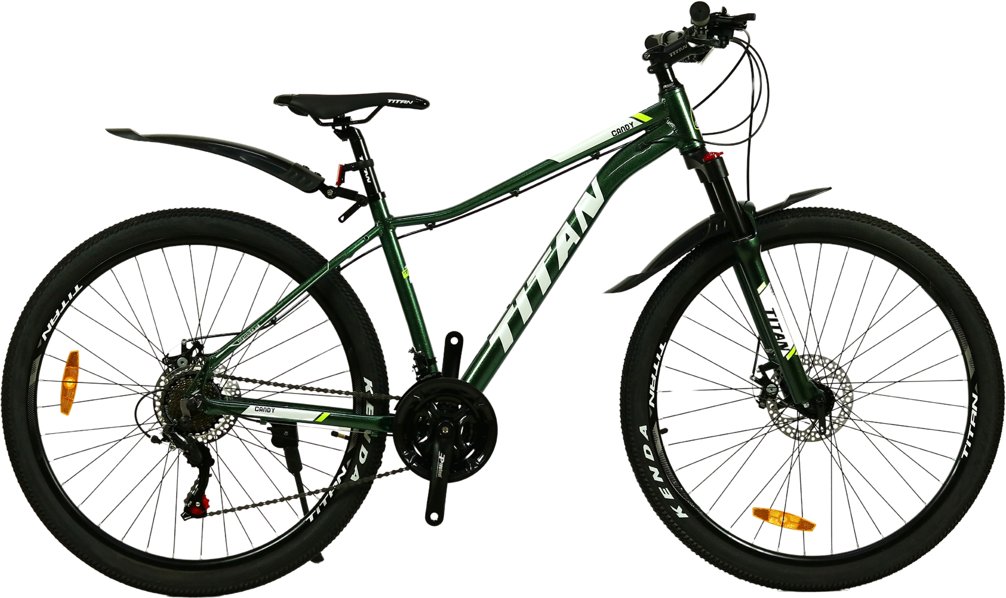 Фотографія Велосипед Titan Candy 27,5" розмір S рама 15 2022 Зелений-Білий
