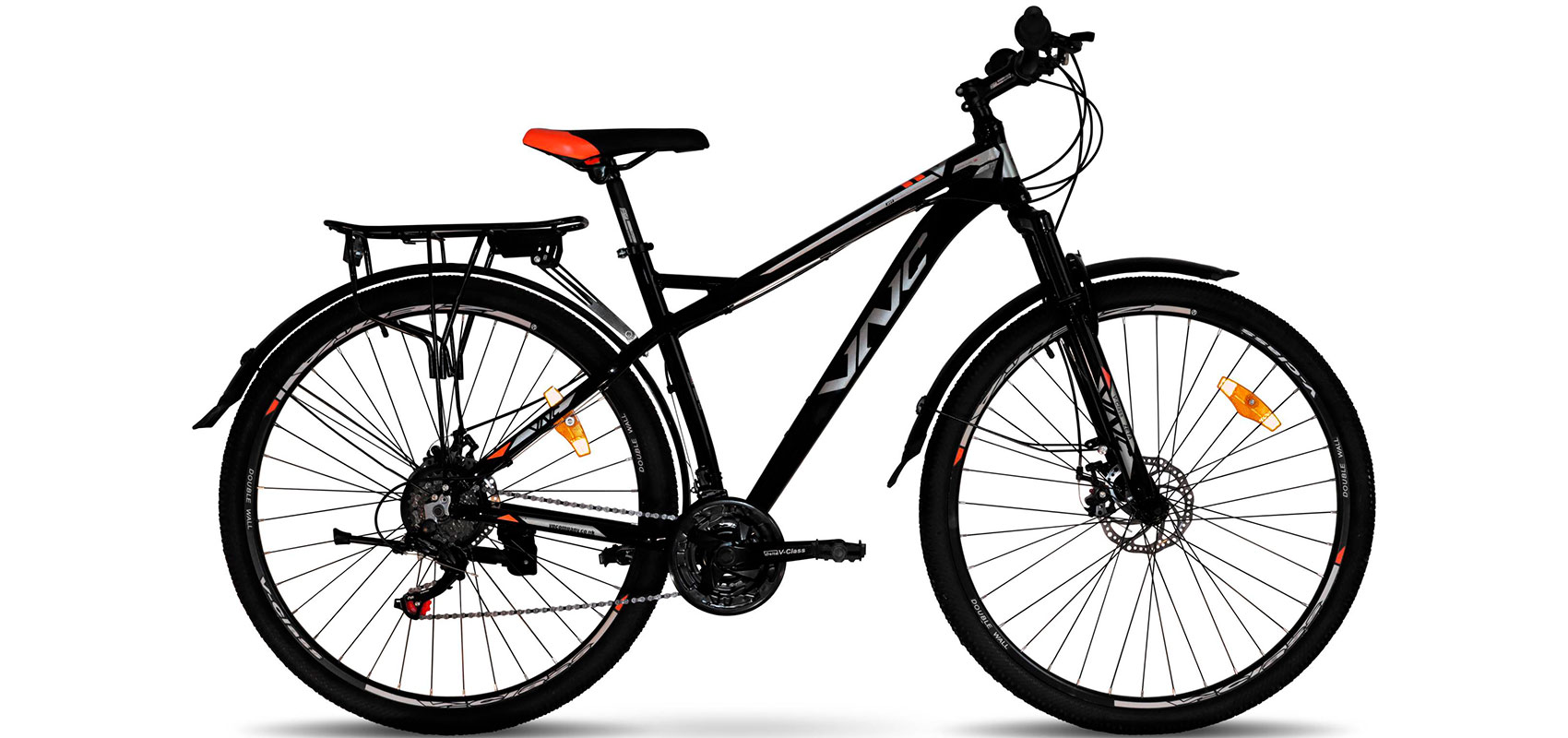 Фотографія Велосипед VNC Expance A2 27,5" розмір М 2022 Чорно-жовтогарячий