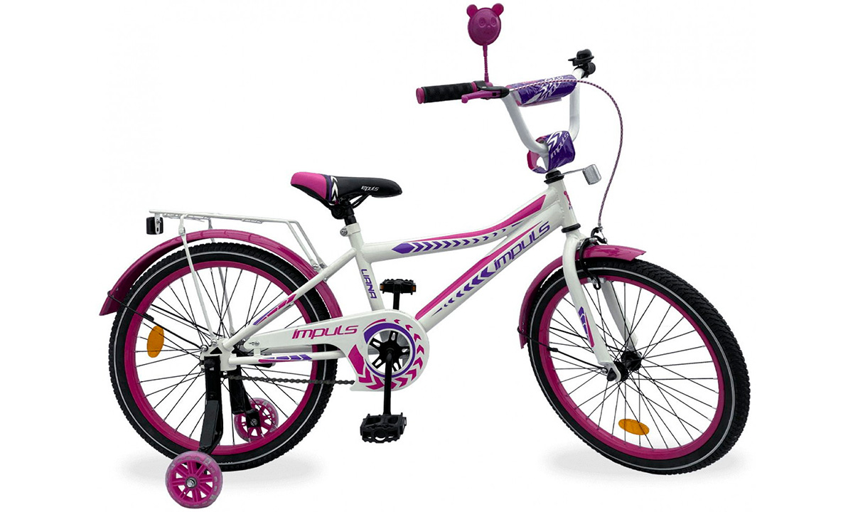 Фотография Велосипед Impuls Kids 18" (2021) 2021 Бело-фиолетовый