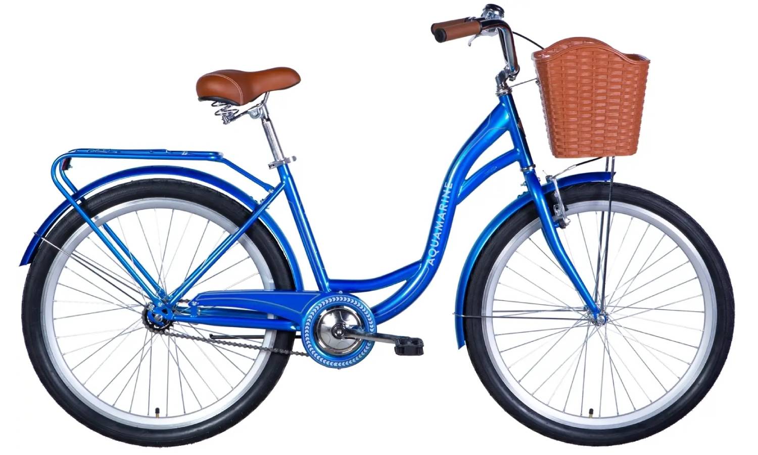 Фотография Велосипед Dorozhnik AQUAMARINE 26" размер М рама 17 2024 Синий