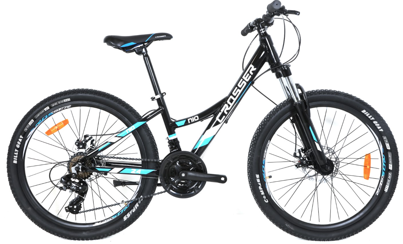 Фотография Велосипед Crosser Nio Stels 24" размер XXS Черно-синий