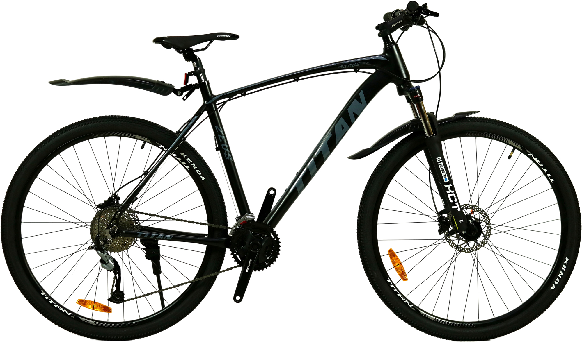 Фотография Велосипед Titan Zevs 29" размер XL рама 21 2022 Черный-Серый