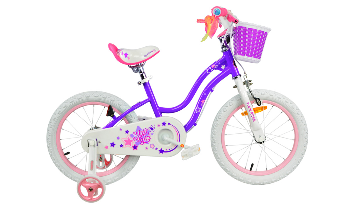 Фотография Велосипед RoyalBaby STAR GIRL 16" 2021 Фиолетовый