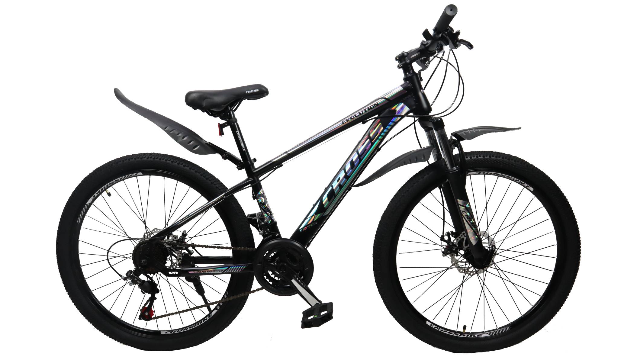 Фотографія Велосипед Cross Evolution V2 26" розмір XS рама 13" (2021) Чорний