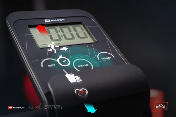 Велотренажер Hop-Sport HS-2080 Spark черно-красный (2020)