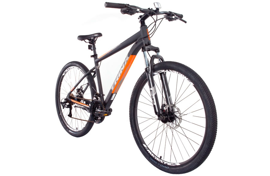 Фотографія Велосипед Trinx M100 Elite 27.5" розмір L рама 20 2022 Matt-Black-Grey-Orange 2
