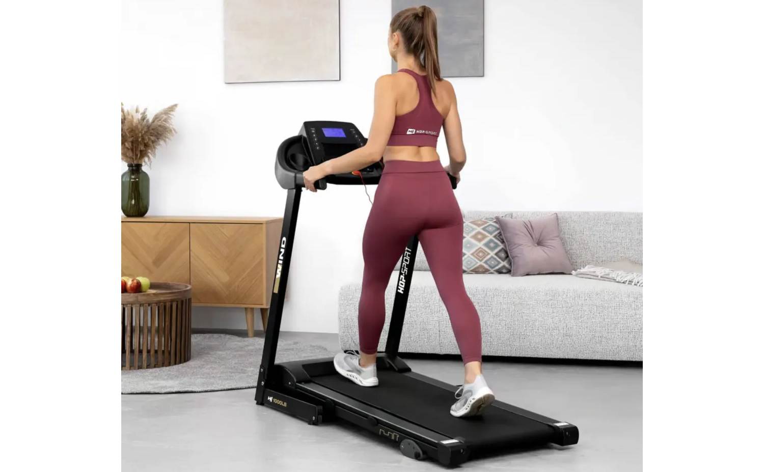 Бігова доріжка Hop-Sport HS-1000LB Wind сірий 12