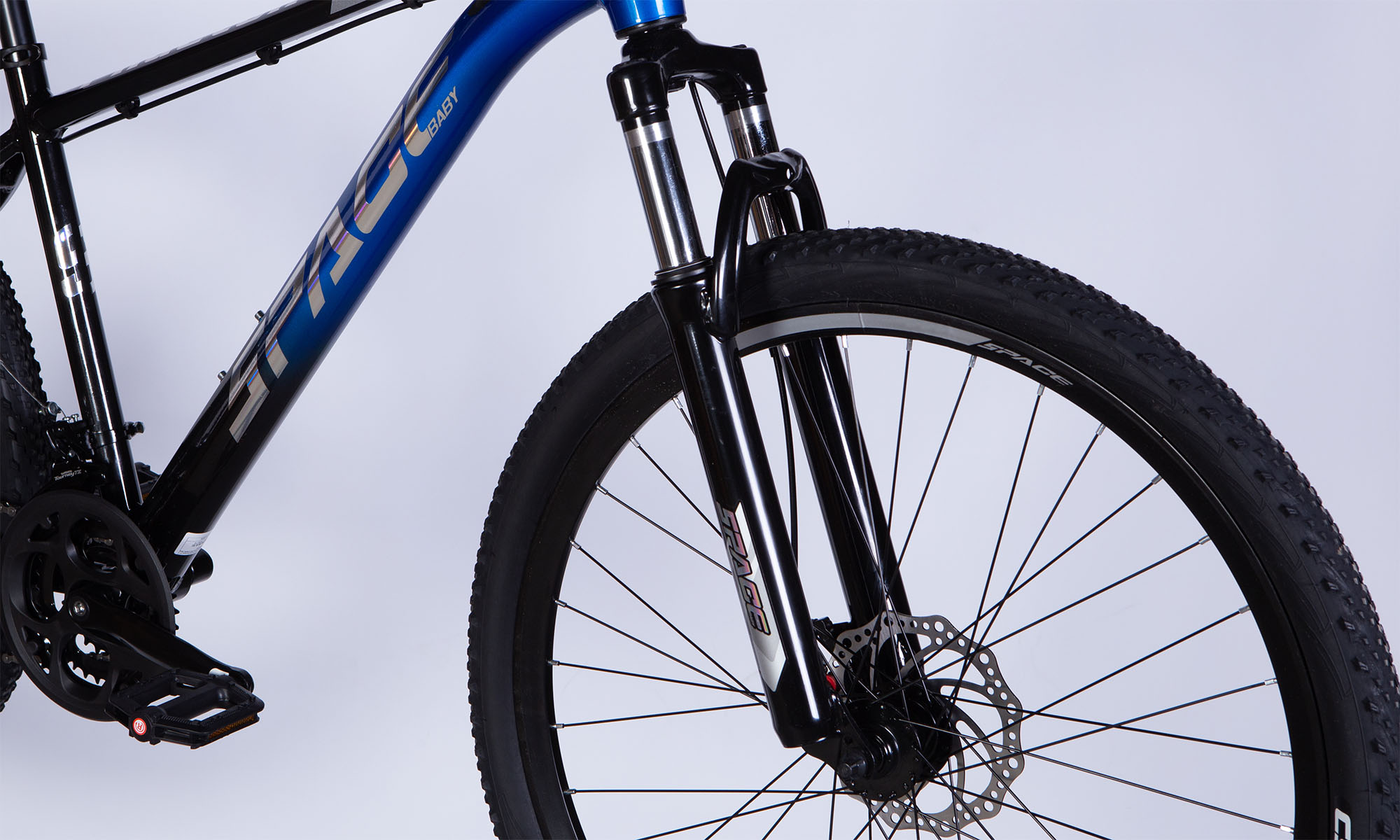 Велосипед SPACE PHAETON DD FR 27.5", розмір M, рама-17", рік 2026, чорно-синій 3 Велосипед SPACE PHAETON DD FR 27.5", розмір M, рама-17", рік 2026, чорно-синій 3