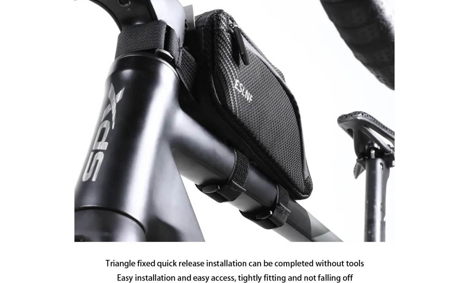 Сумка на раму EsLNF Waterproof, універсальна, чорний 2