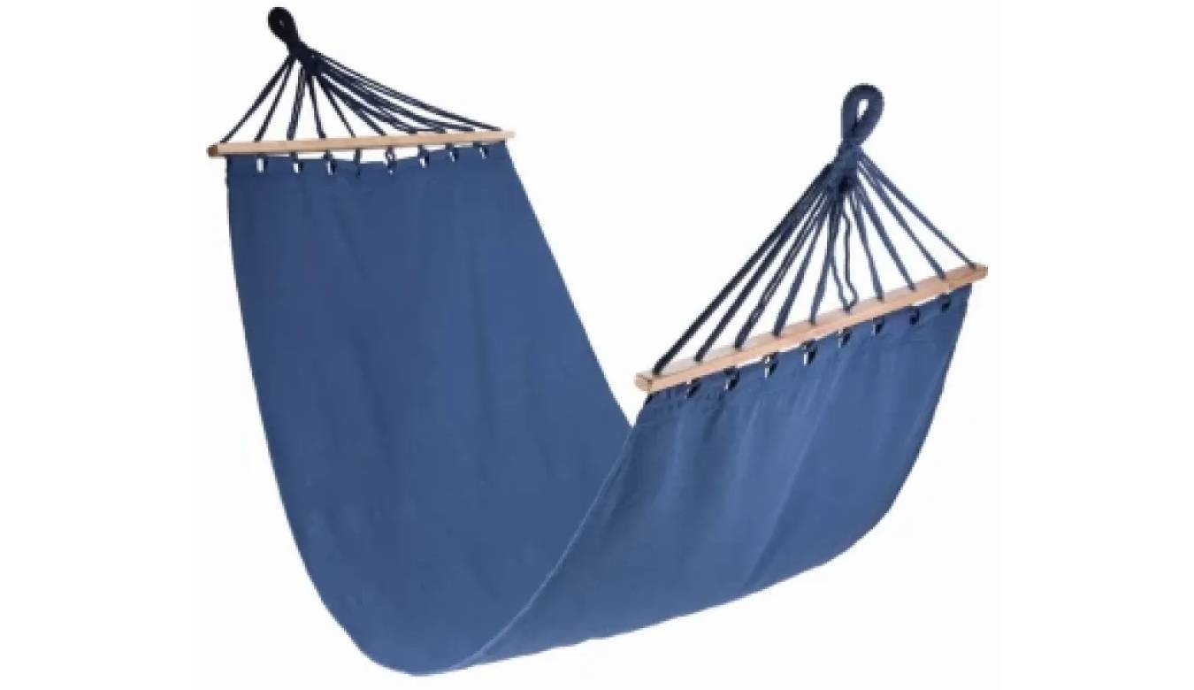 Гамак Jumi Garden тканинний із планкою синій 4