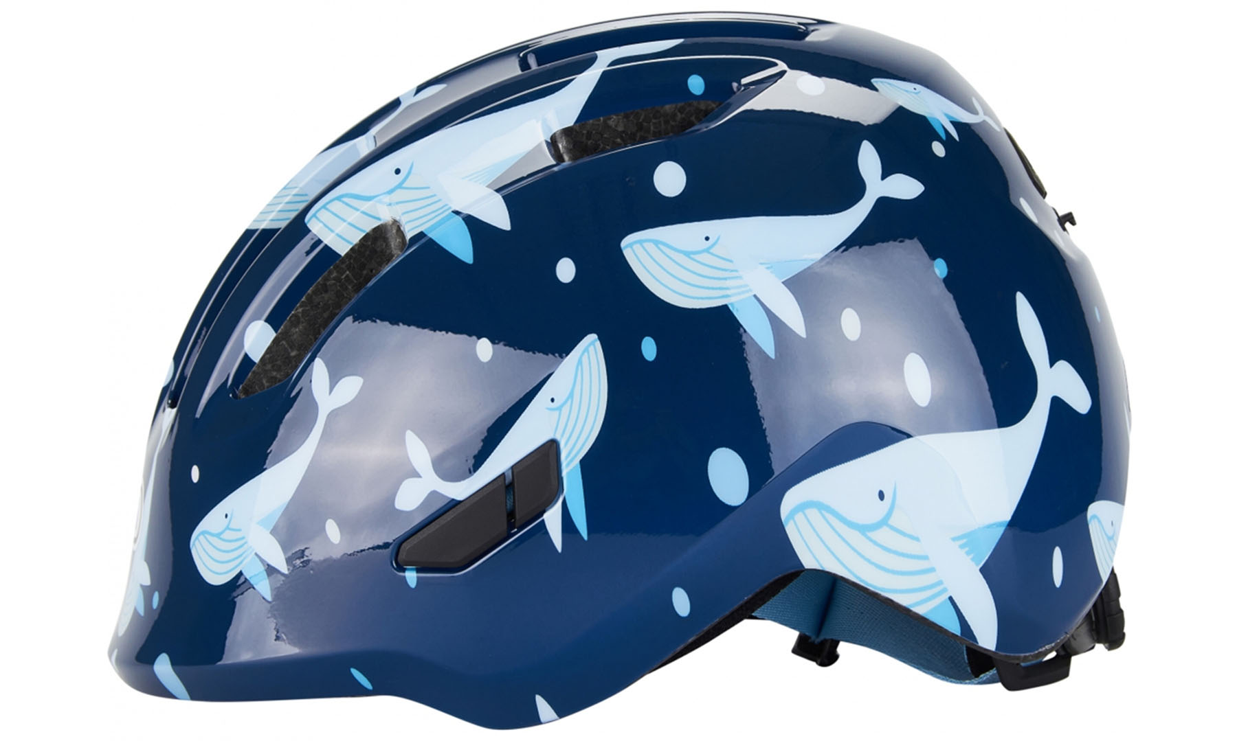 Фотографія Велошолом дитячий ABUS SMILEY 3.0 Blue Whale розмір M (50-55 см), синій кит 6