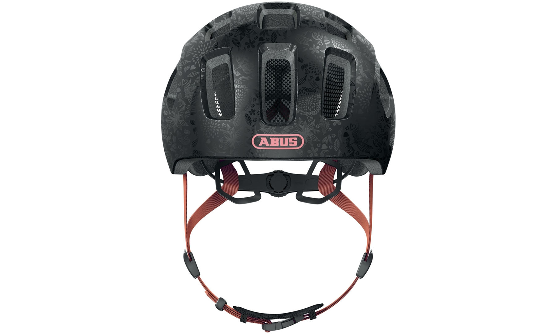 Велошлем детский ABUS YOUN-I 2.0 Flower Art, размер S (48-54 см), темно-серый 4 Велошлем детский ABUS YOUN-I 2.0 Flower Art, размер S (48-54 см), темно-серый 4