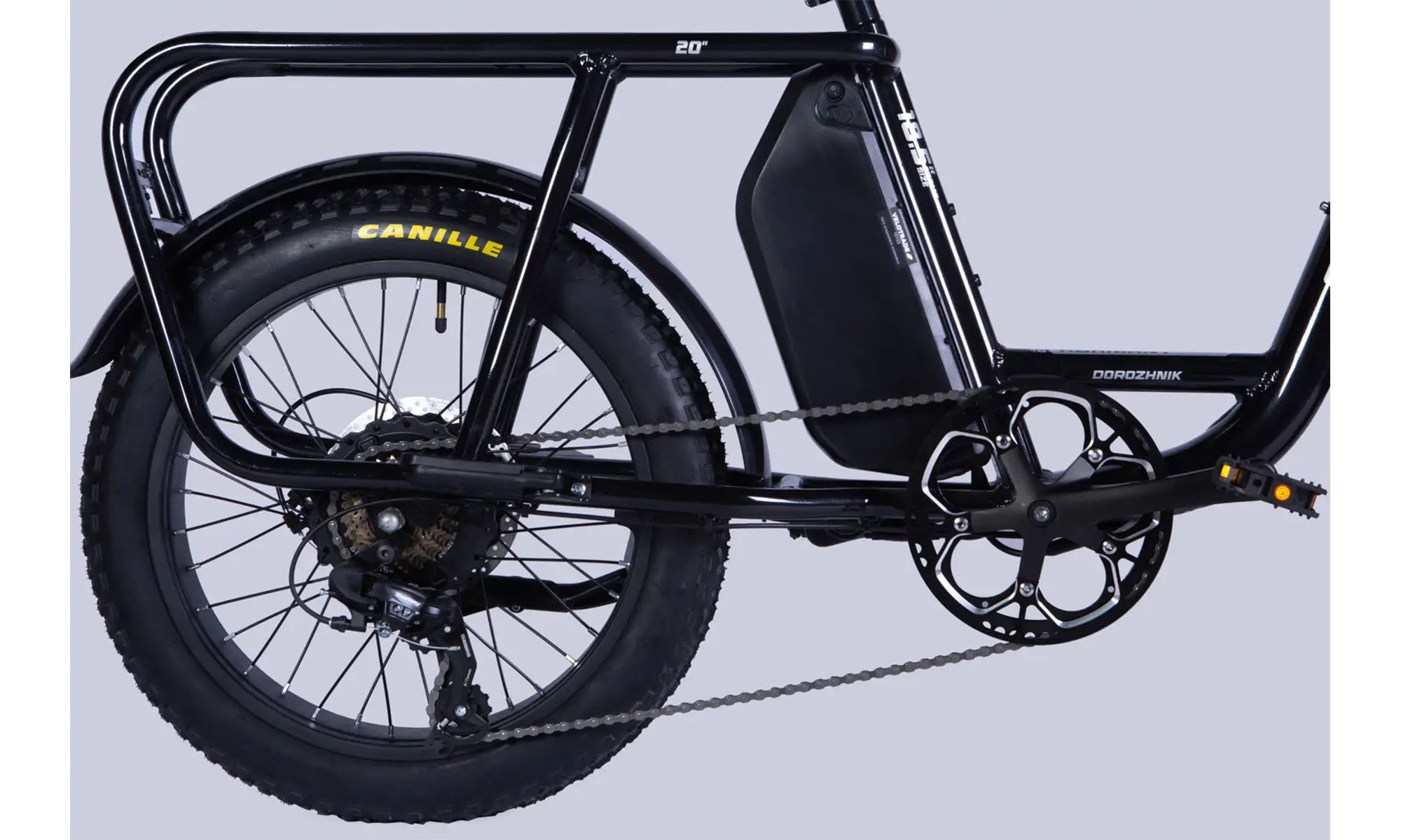 Велосипед з електроприводом Dorozhnik ADAMANT DD FR 20", розмір M, рама-18,5", 48B, 17.5А*ч, 500Вт, рік 2026, чорний 3 Велосипед з електроприводом Dorozhnik ADAMANT DD FR 20", розмір M, рама-18,5", 48B, 17.5А*ч, 500Вт, рік 2026, чорний 3