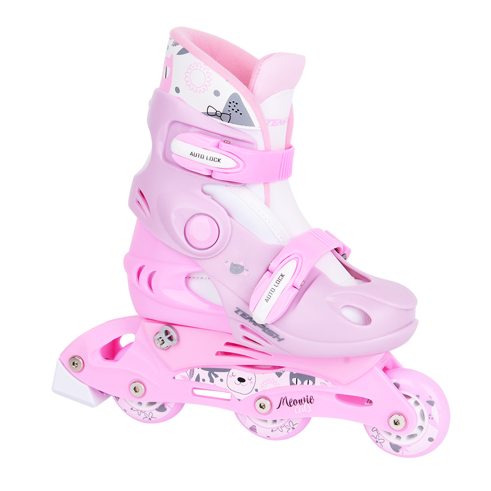 Комплект детский Tempish KITTY BABY SKATE (ролики, защита конечностей, шлем), размер 26-29 Розовый 4