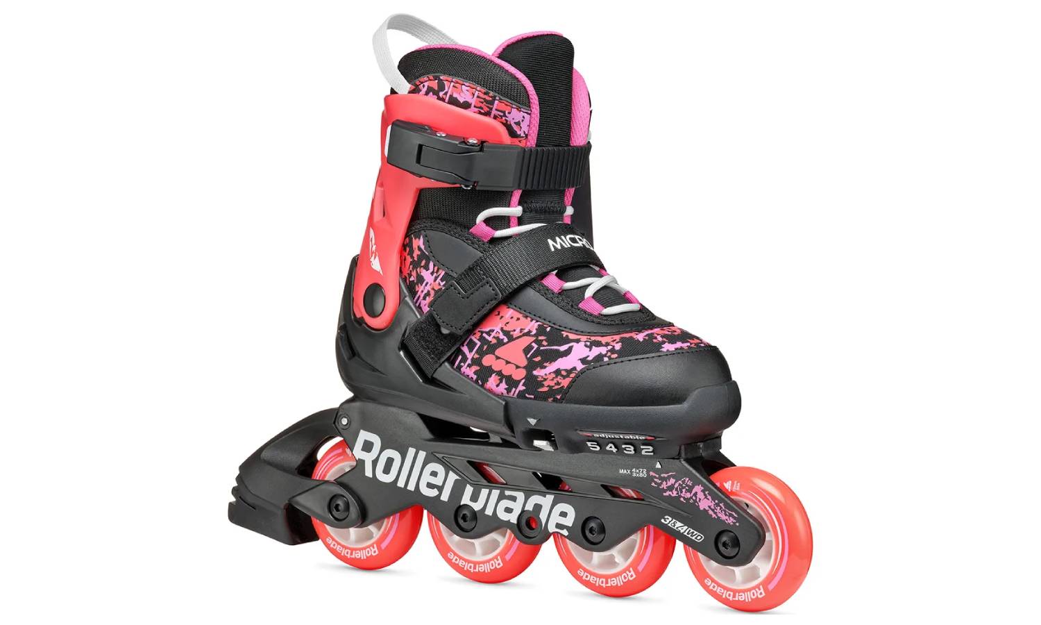 Фотография Ролики Rollerblade Microblade SL black-coral 28-32