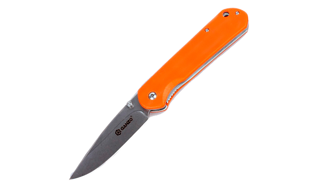 Фотография Складной нож Ganzo G6801 оранжевий 