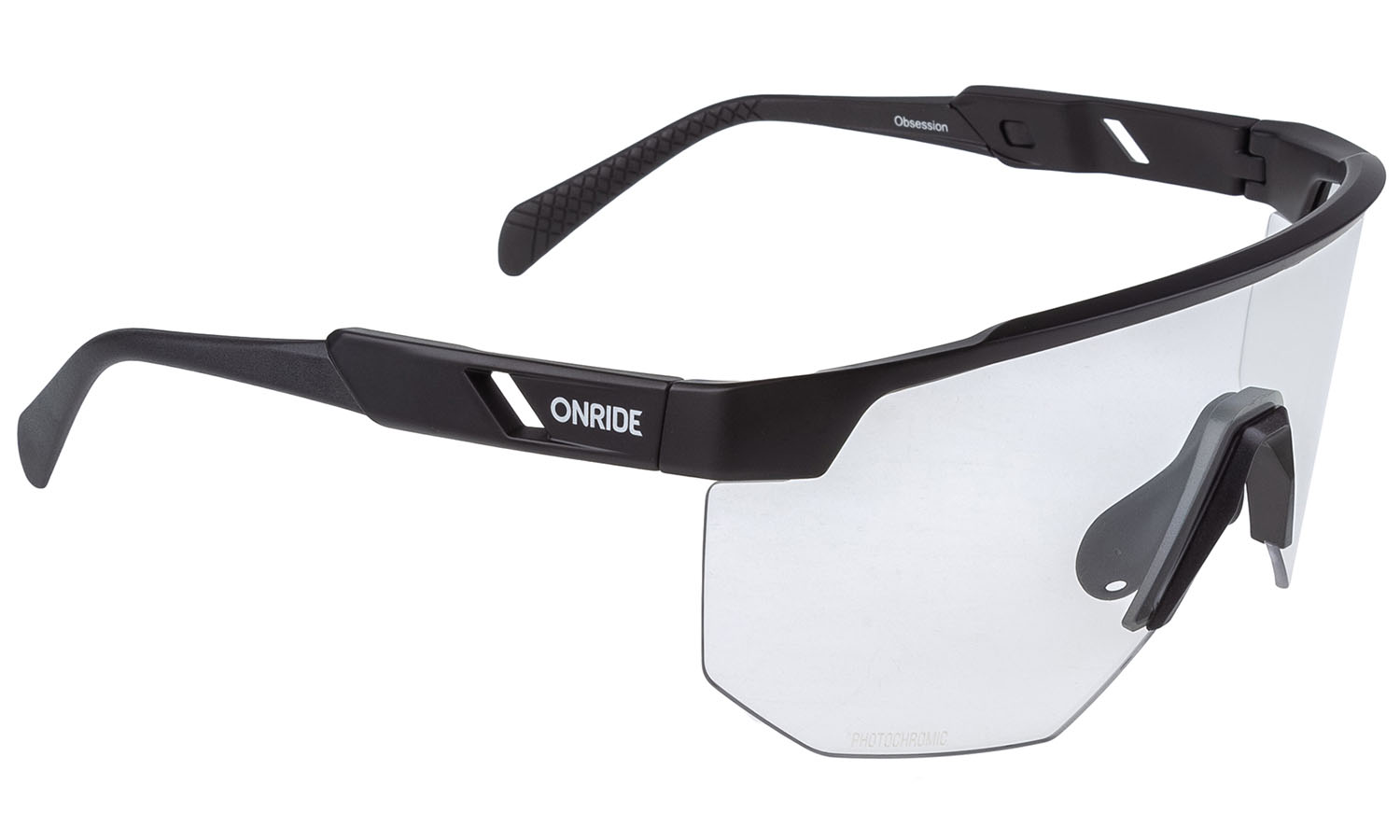 Фотография Очки ONRIDE Obsession матово черные с линзами Photochromic clear to grey (84-25%)