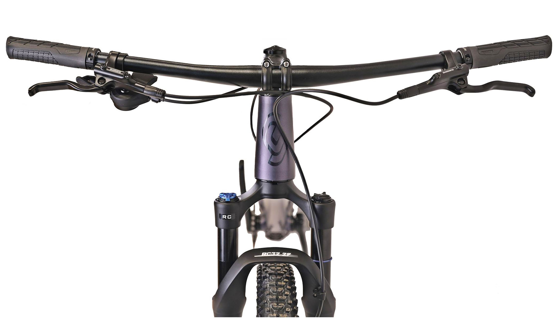 Фотографія Велосипед Cyclone ALX 29" розмір рами XL 2024 Сірий/Фіолетовий (мат) 4