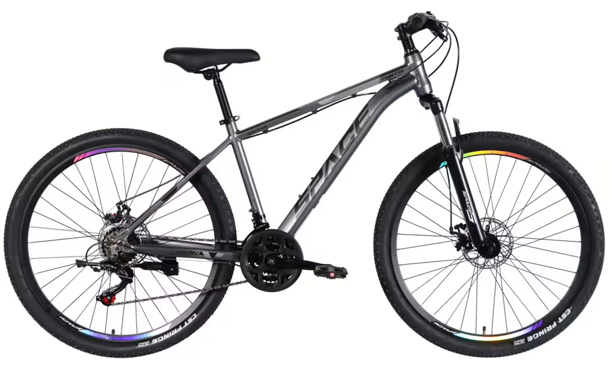 Велосипед SPACE PHAETON DD FR 29", размер M, рама 18", год 2026, графитовый 