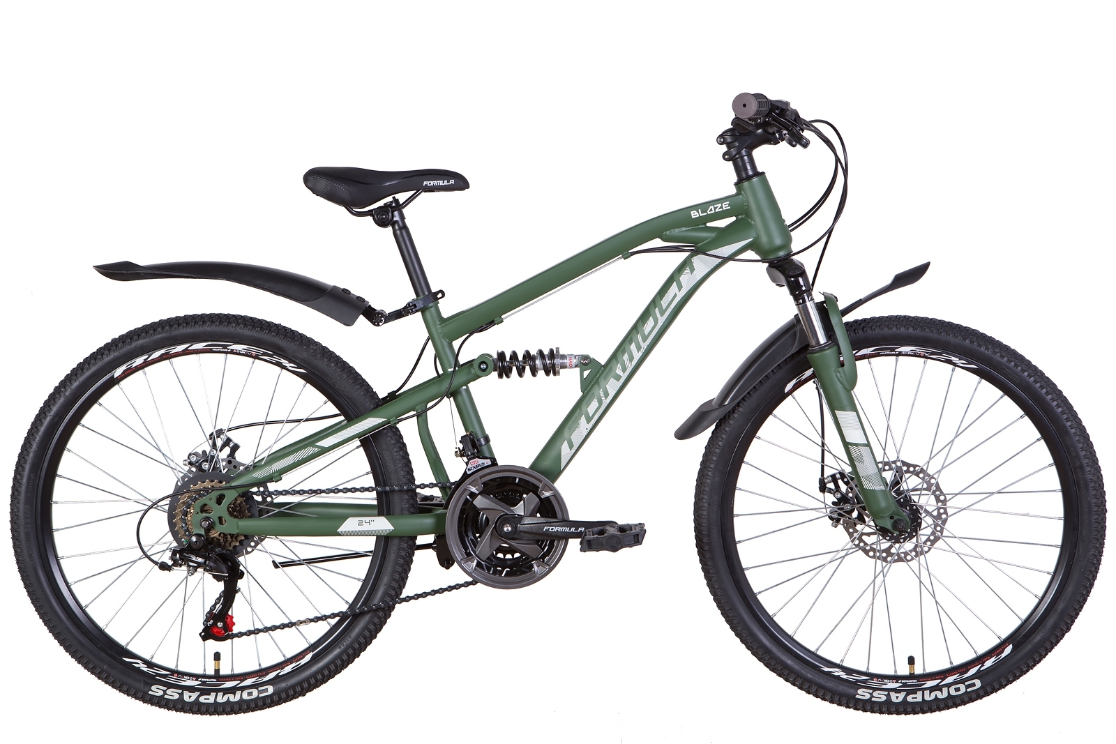 Велосипед Formula BLAZE AM2 DD 24" размер XS рама 14 2022 Зеленый