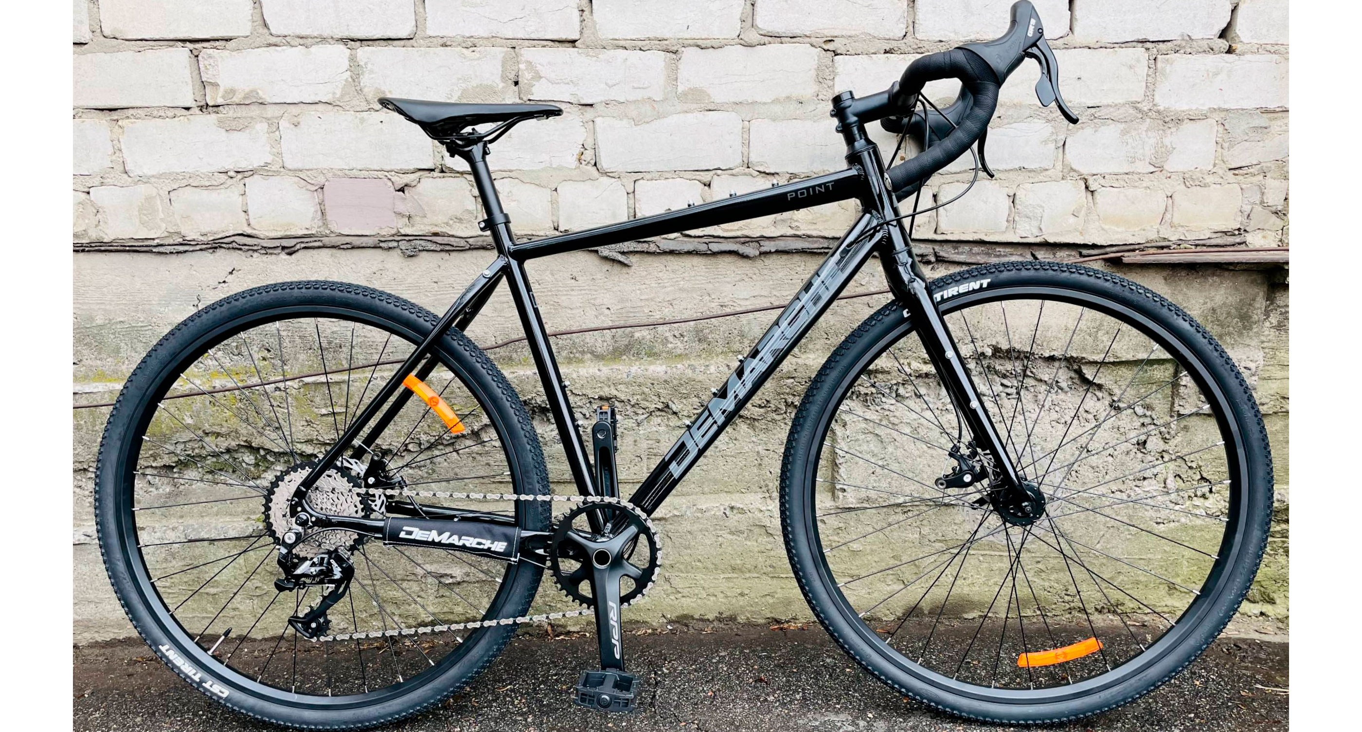 Фотография Велосипед DeMARCHE Gravel Point 1х11 28" размер S 2022 Черный глянец