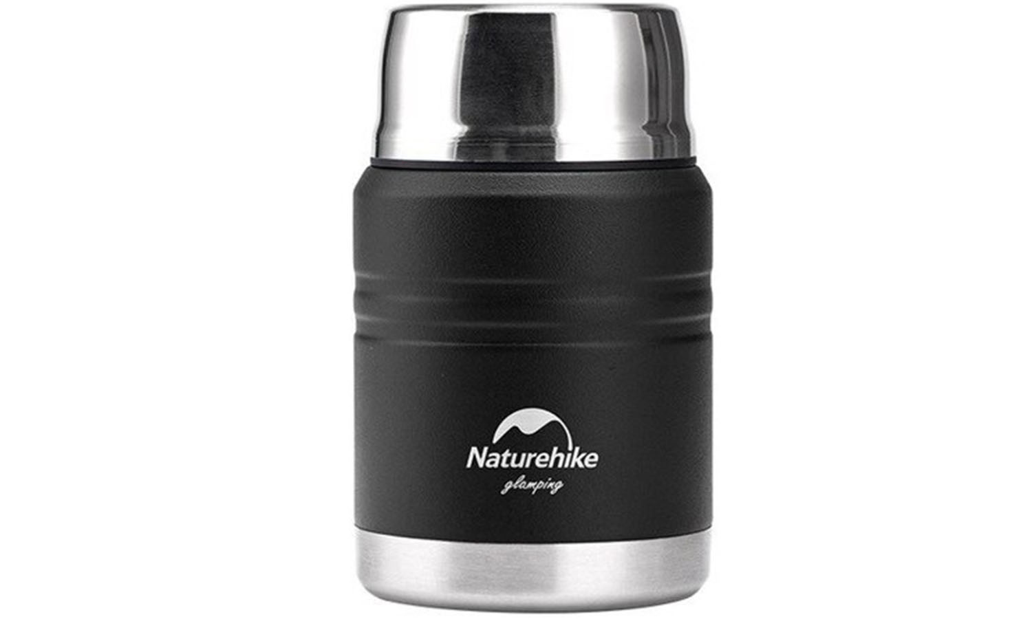 Фотографія Термос для їжі Naturehike Stew beaker NH20SJ041, 304 сталь, 0.5 л, чорний