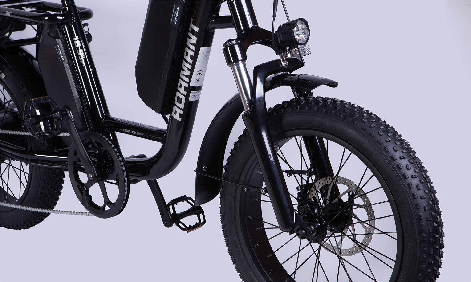 Велосипед з електроприводом Dorozhnik eADAMANT HDD 20", розмір M, рама 18,5" 48B 17.5+12.5А*г 1000Вт, 2025, чорний, крила, підніжка 4 Велосипед з електроприводом Dorozhnik eADAMANT HDD 20", розмір M, рама 18,5" 48B 17.5+12.5А*г 1000Вт, 2025, чорний, крила, підніжка 4