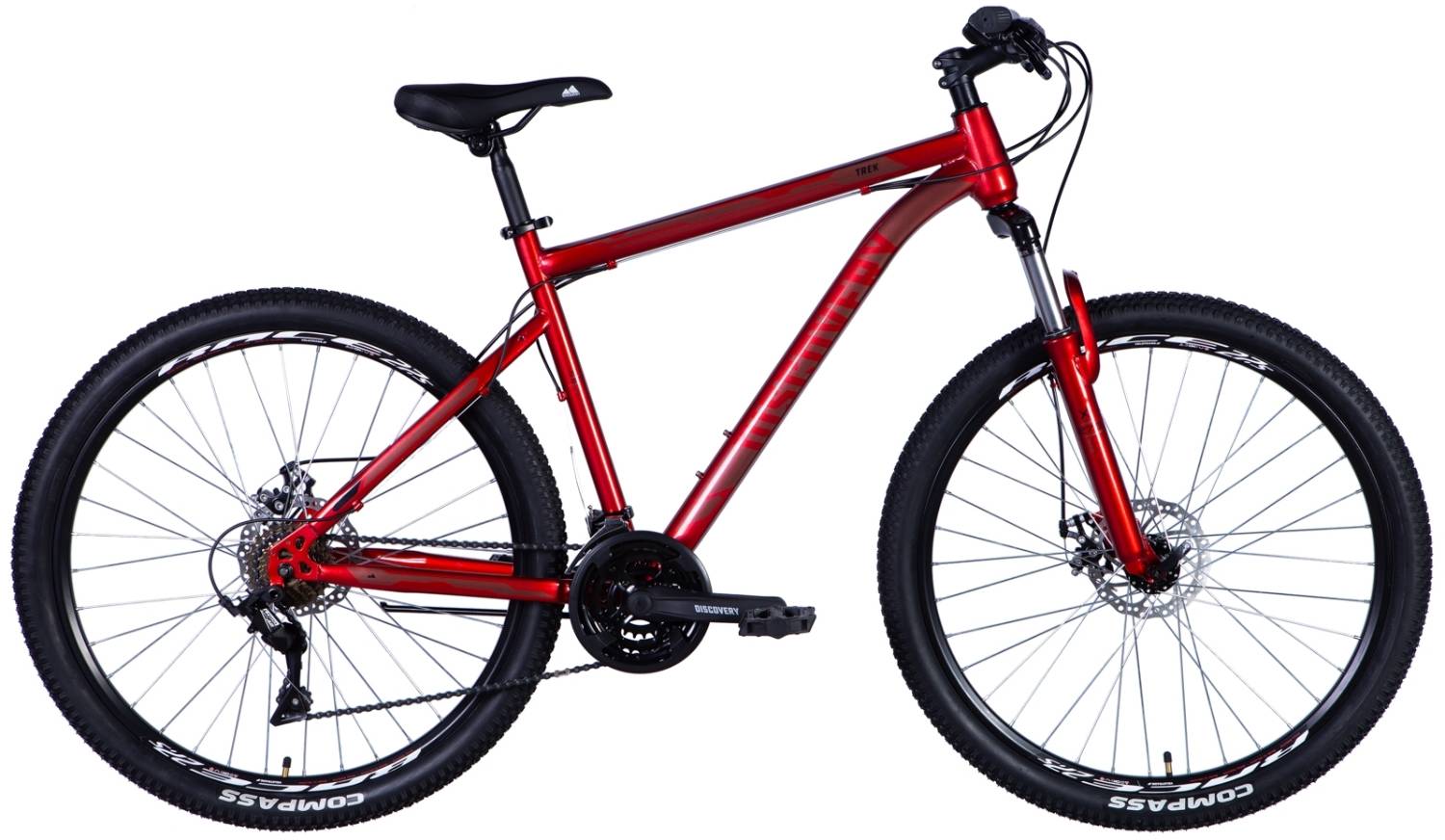 Фотографія Велосипед Discovery TREK 27.5" розмір L рама 19 2024 Червоний