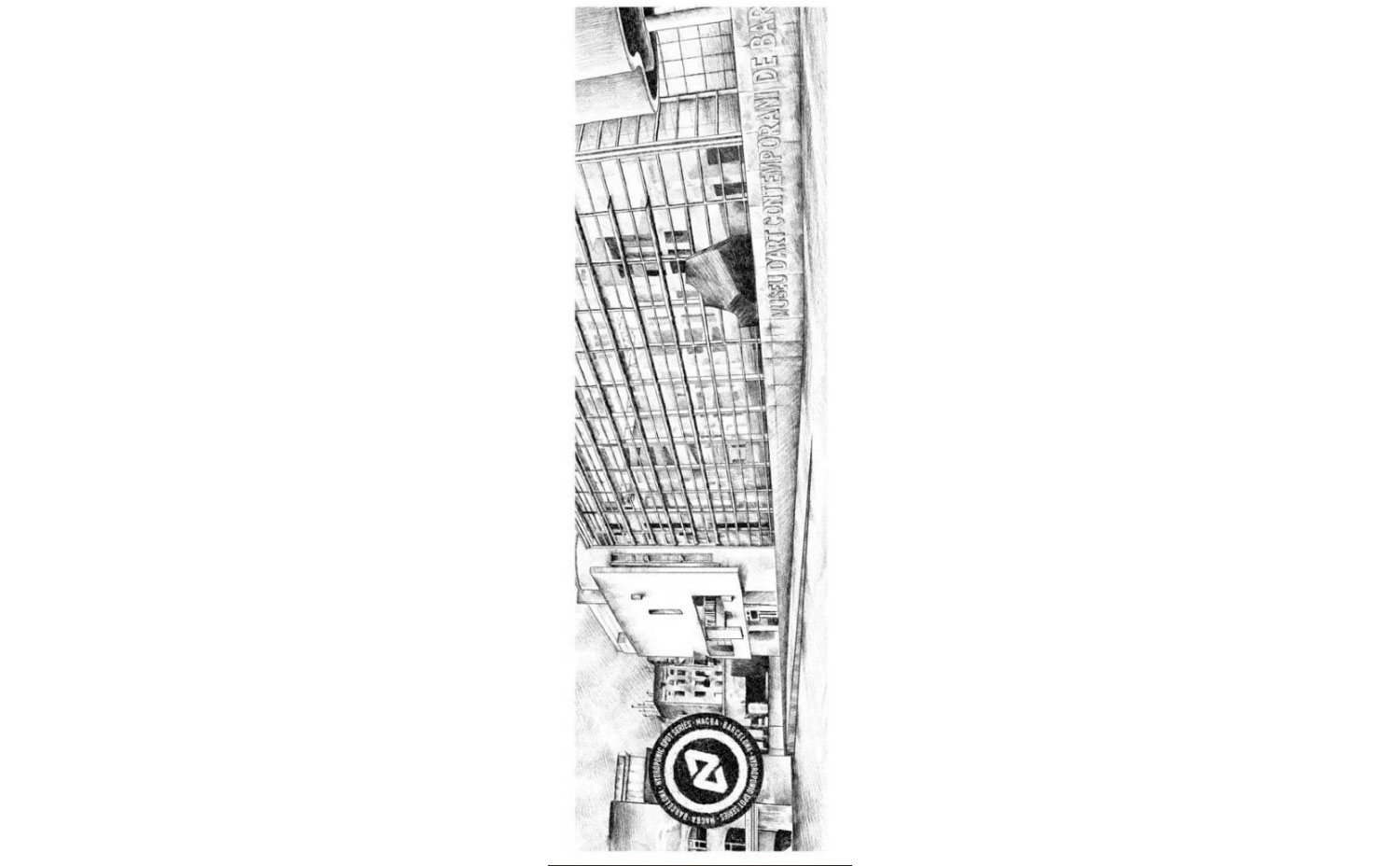 Фотографія Наждак Hydroponic Spot Series 9" Pro - Macba, чорно-білий