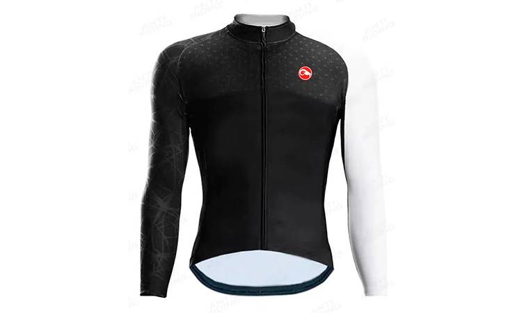 Велоджерсі утеплена Cycling Castelli v4, з флісом, розмір 2XL 2