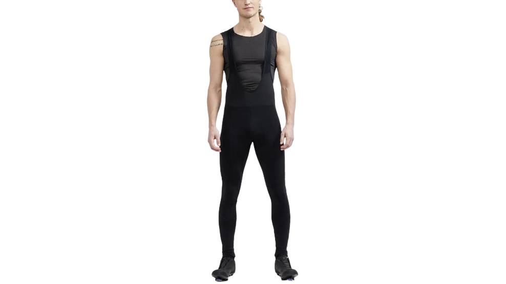 Фотография Велокомбинезон Craft Core Bike SubZ Wind Bib Tights мужской, размер S, сезон AW 22, черный 4