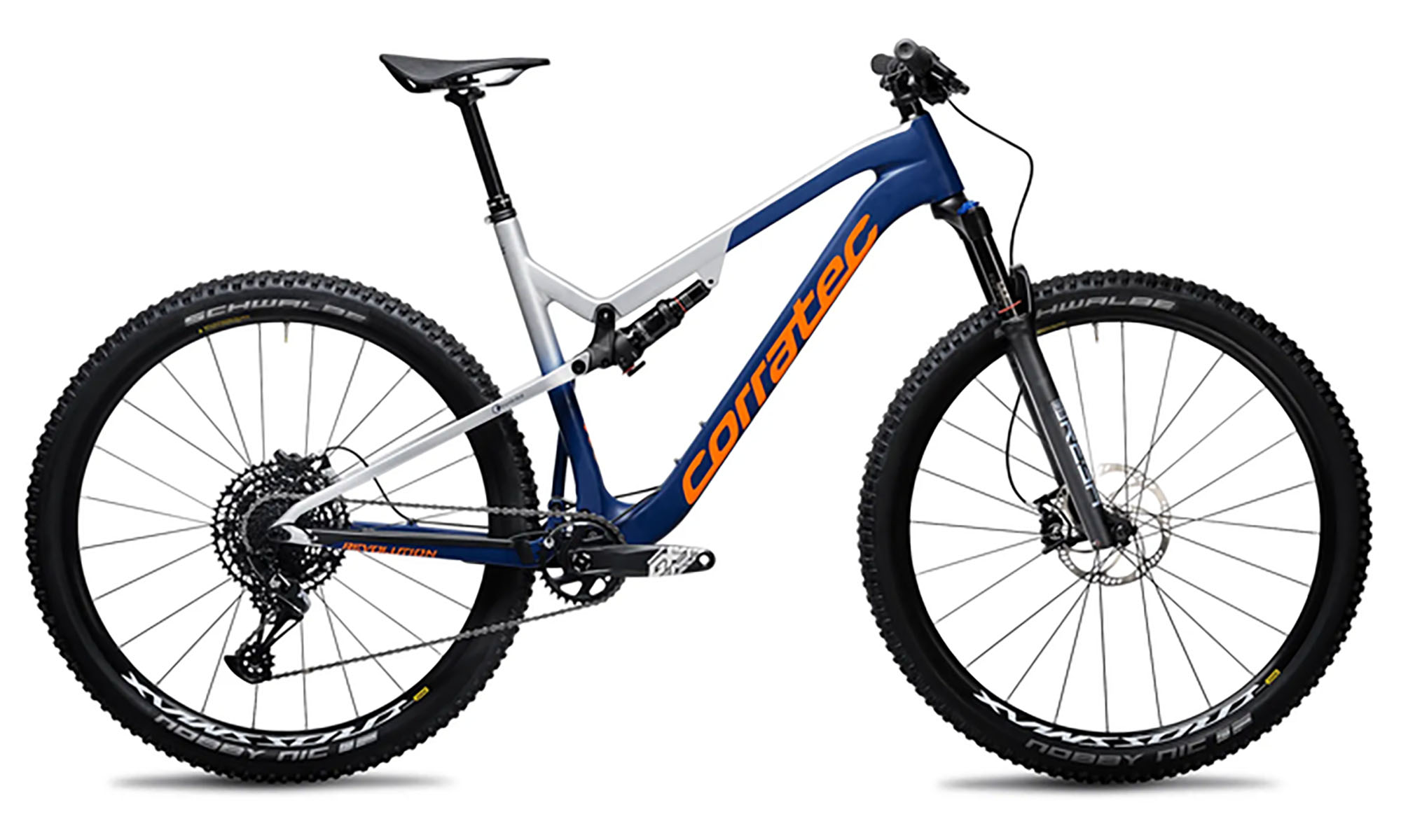 Велосипед Corratec Revolution iLin ELITE 29", размер L, рама 48, год 2025, синий с серебристым 