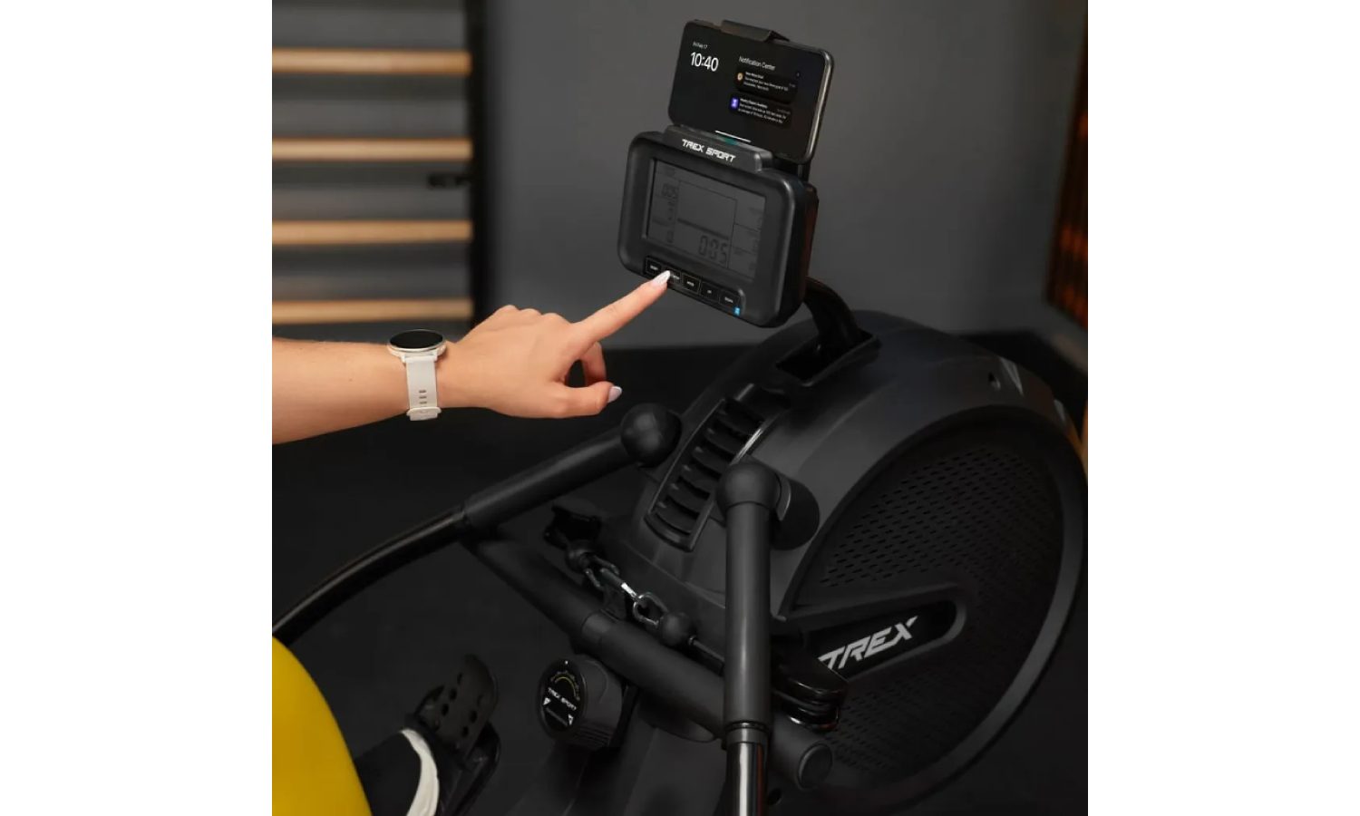 Гребной тренажер Trex Sport APRON TX-880RM аэромагнитный черный 11 Гребной тренажер Trex Sport APRON TX-880RM аэромагнитный черный 11